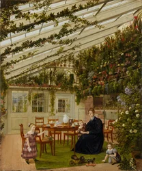 La famille de M. Westfal dans la serre, 1836