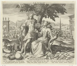 Italie, avec Vénus et Apollon (Allegories des pays européens)