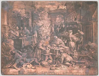 Plaque de cuivre pour Le Riche et Lazare