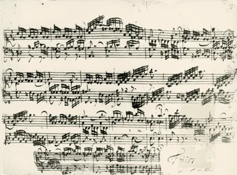 Partition de 15 inventions BWV 772-801, contrepoint à deux voix de Johann Sebastian Bach (1685-1750)