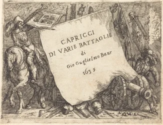 Capricci di varie battaglie (Page de titre)