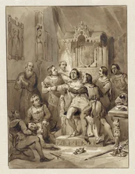 Le comte Guillaume V devient fou et assassine Gerrit van Wateringen, 1357