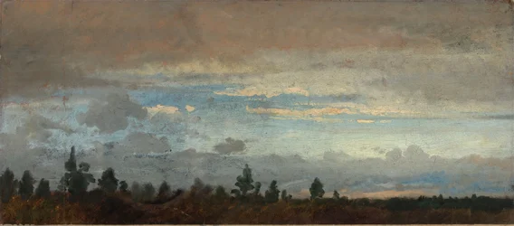 Ciel du soir nuageux