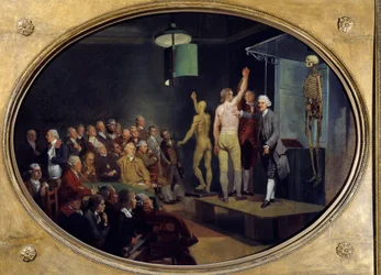 Conférence de William Hunter (1718-1783), anatomiste écossais à la Royal Academy
