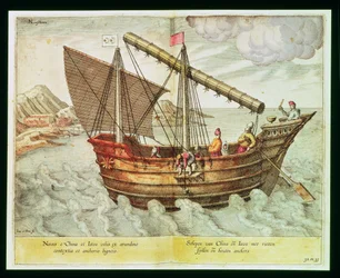 Jonque chinoise, illustration de 