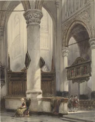 Intérieur de la Nieuwe Kerk à Delft
