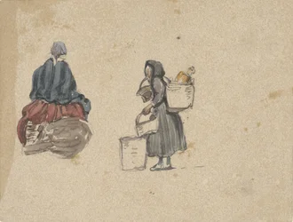 Deux études de femmes de pêcheurs