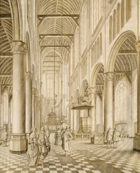 Intérieur de la Nouvelle Église, Delft