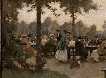 Le jardin de thé près du Palais Noordeinde