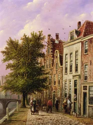 Scène de canal en Allemagne