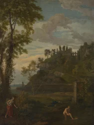 Paysage arcadien avec Salmacis et Hermaphrodite