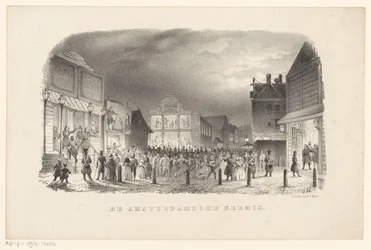 Foire sur le marché au beurre à Amsterdam
