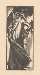 Femme marchant vue de dos