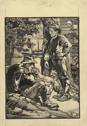Deux ouvriers de digue, l