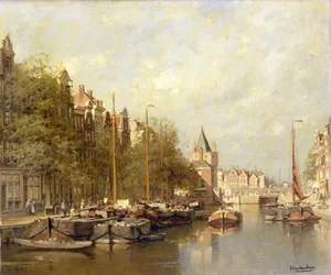 Le Schreierstoren, Amsterdam (huile sur toile)