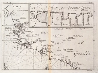 Carte de la Sierra Leone, Afrique