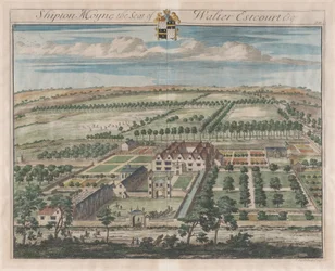 Shipton Moyne, le siège de Walter Estcourt, Esq., [1712] réédité en 1768