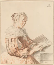 Jeune fille au clavier, 1767