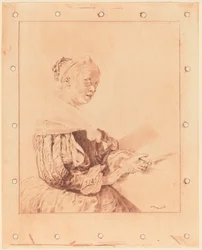 Jeune fille au clavier, 1767