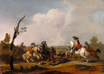 Scène de bataille, vers 1651-52