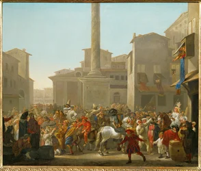 Carnaval de Rome (peinture sur toile)