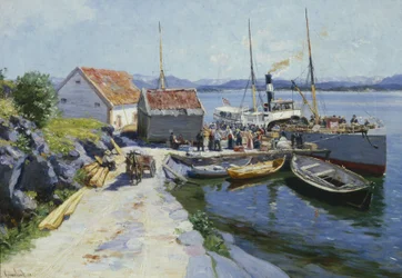 Embarcadère de ferry en Norvège occidentale