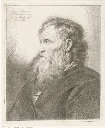 Vieil homme avec barbe