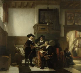 Les syndics du Saaihal de Leiden