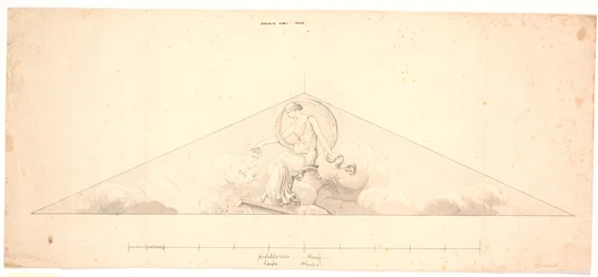 Aurore. Esquisse pour le fronton du palais Harsdorff, Kgs. Nytorv