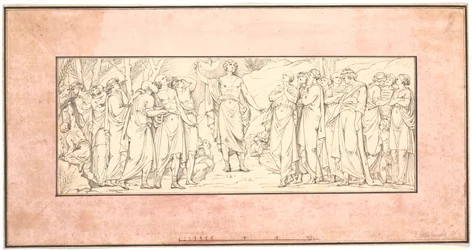 Le Sermon sur la montagne. Esquisse pour un relief disparu de l