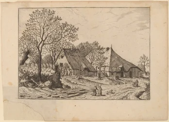 Ferme avec hangar et puits
