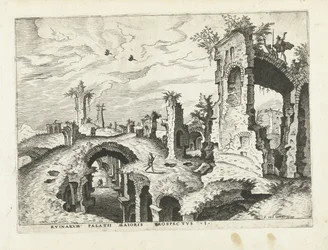 Vue des ruines sur le Palatin