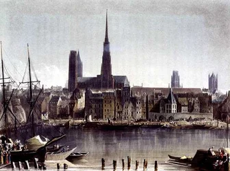 Vue de Rouen, de 