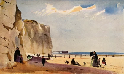 Scène côtière, Normandie, vers 1860, 1934