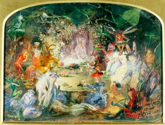 Le croquis original pour Le banquet des fées