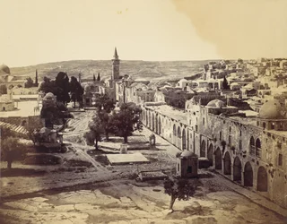 Jérusalem, Cour de la Mosquée d