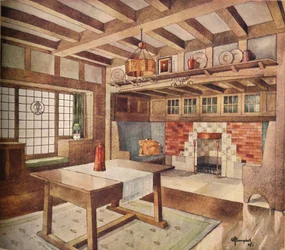 Conception pour un salon dans une petite maison