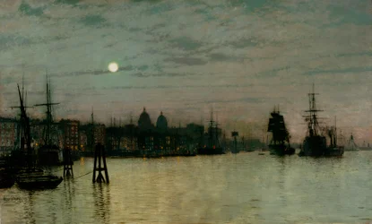 Greenwich, marée basse, 1884