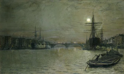 La Piscine et le Pont de Londres la Nuit, 1884