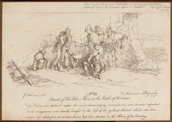 Mort de Sir John Moore à la bataille de La Corogne, 16 janvier 1809