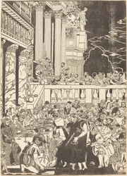 Les Noces de Cana [plaque de gauche]