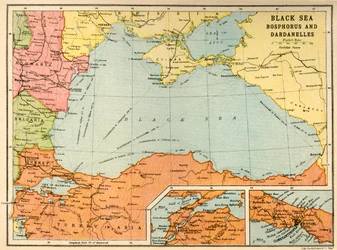 Mer Noire : Bosphore et Dardanelles, vers 1914, vers 1920