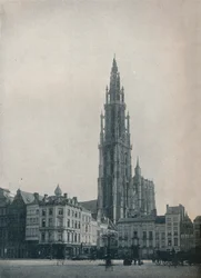 Cathédrale Notre-Dame, Anvers, Belgique, vers 1900