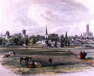 Warwick, depuis le pré de Saint-Nicolas