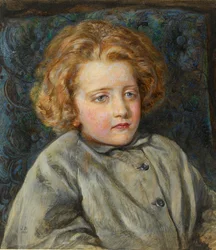 Portrait de Laura Theresa Epps Lady Alma-Tadema enfant
