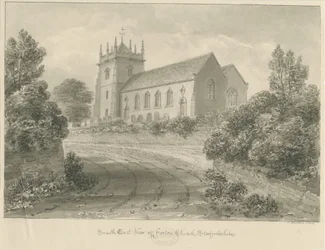 Église de Horton: dessin sépia