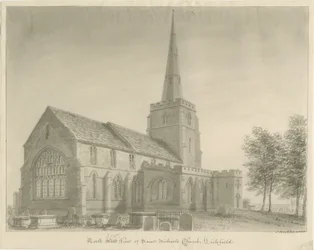 Lichfield - Église St. Michael : dessin sépia
