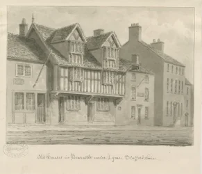 Newcastle-under-Lyme - Vieilles maisons (1840)