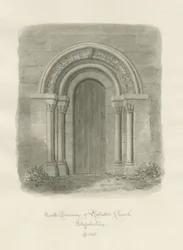 Église de Rolleston - Porte nord
