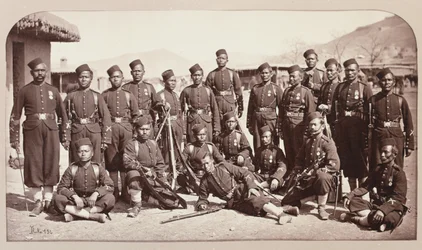 Équipe de baïonnettes du 4e Régiment Goorkha, 1878